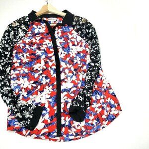 Peter Pilotto Target Small Blouse Printed Mesh Sleeves